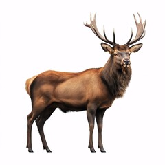 Fototapeta premium Majestic Elk in the Forest: Stunning Antlers and Wildlife Photography for Nature Lovers