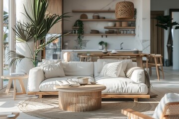 Interior of a coastal home in the Hamptons