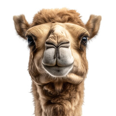 Obraz premium Close-Up Portrait of a Cute Camel with Expressive Eyes and Furry Fur in Nature - Perfect for Wildlife Photography