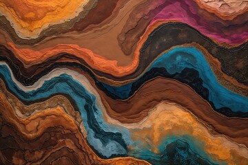 Fototapeta premium Earthy Brown Backdrop Featuring Vibrant Hues and Natural Textures