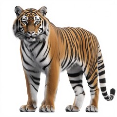 Obraz premium Majestic Tiger: Endangered Species in Their Natural Habitat and the Importance of Wildlife Conservation