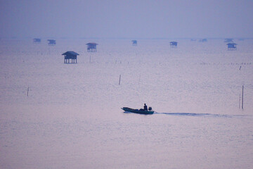Small boats in the sea