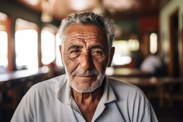 Fototapeta premium Portrait of a Hispanic elderly man in nursing home