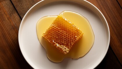 Honeycomb on plate