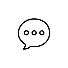 Chat icon logo design. speech bubble sign and symbol. comment icon. message