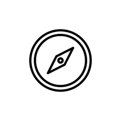 Compass icon logo design. arrow compass icon sign and symbol