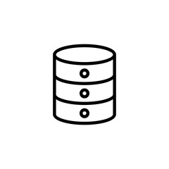 Database icon logo design. database sign and symbol