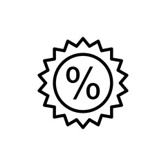 Discount icon logo design. Discount tag sign and symbol