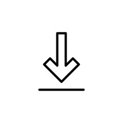 Fototapeta premium Download icon logo design. Download sign and symbol