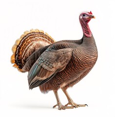 Vibrant Turkey Displaying Colorful Feathers in Natural Habitat - Avian Wildlife and Poultry Farming Insight.