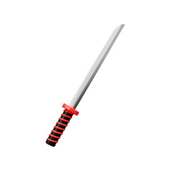 3D rendered illustration of Katana on white background 