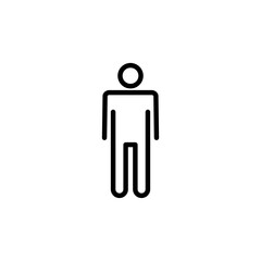 Man icon logo design. male sign and symbol. human symbol