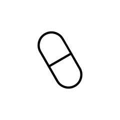 Pills icon logo design. capsule icon. Drug sign and symbol