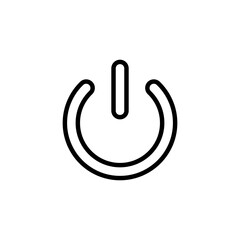 Power icon logo design. Power Switch sign and symbol. Electric power