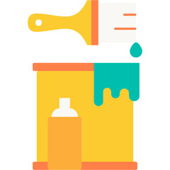 Paint Material Illustration