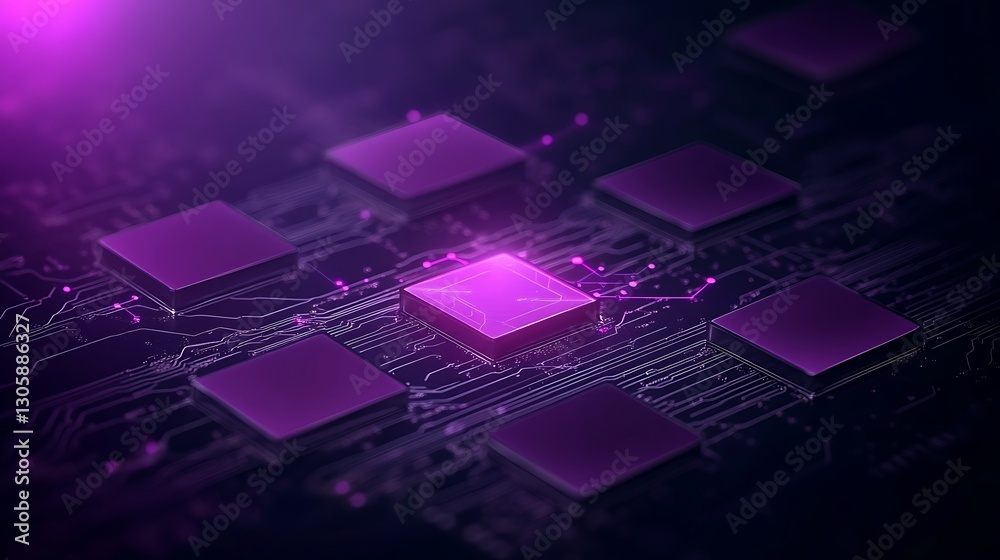 Aufkleber a futuristic digital asset investment image enhanced by ai technology, showcasing innovation and fin