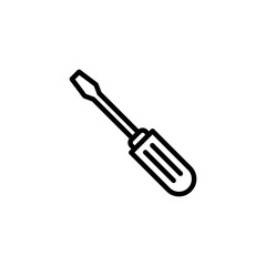 Screwdriver icon logo design. tools sign and symbol