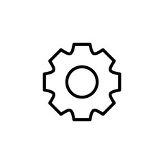Setting icon logo design. Cog sign and symbol. Gear Sign