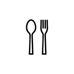 spoon and fork icon logo design. spoon, fork and knife icon vector. restaurant sign and symbol