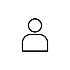 User icon logo design. person sign and symbol. people icon.