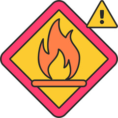Flammable Warning Sticker