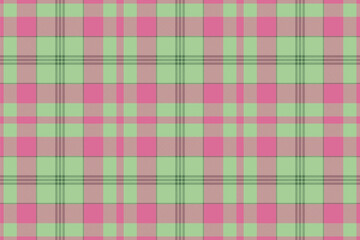 Package pattern textile texture, december tartan check background. Summer vector plaid fabric seamless in light and pale violet red colors.