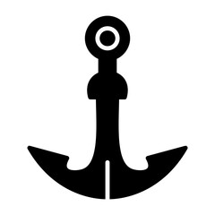 Anchor Outline Style Icon Design