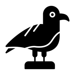 Seagull Outline Style Icon Design