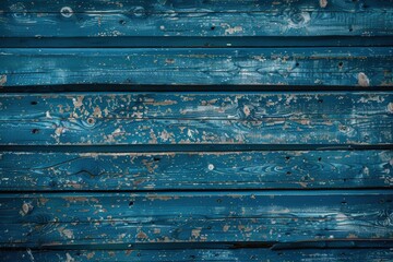 Weathered blue wooden planks with texture