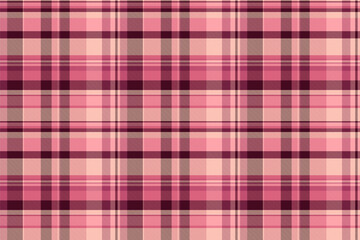 Pixel pattern texture check, mens shirt seamless fabric background. Multicultural tartan vector plaid textile in red and dark colors.
