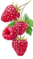 Fruits. Fresh raspberries. raspberries.
