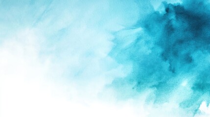 Blue abstract watercolor texture with soft gradients.