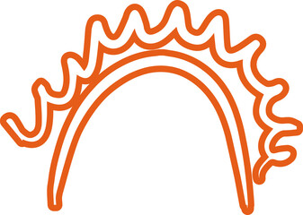 Sun symbols hand drawn, sunshine, sunset, sunlight