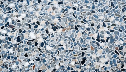 wall terrazzo texture gray blue of stone granite black white background marble surface pattern sandstone small have mixed sand tile background