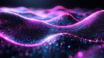 Vibrant Abstract Patterns of Light and Color in Motion Across Space