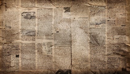 The texture of the old newsprint