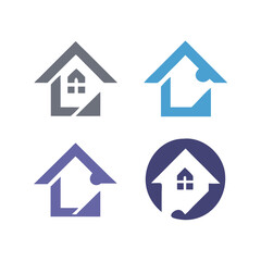 Obraz premium Home button icons set. Home page icon. Simple house symbols. Building icon. Vector illustration. House icons set. Isolated outline house pictogram. Transparent estate symbol. Home sign in black. Real 