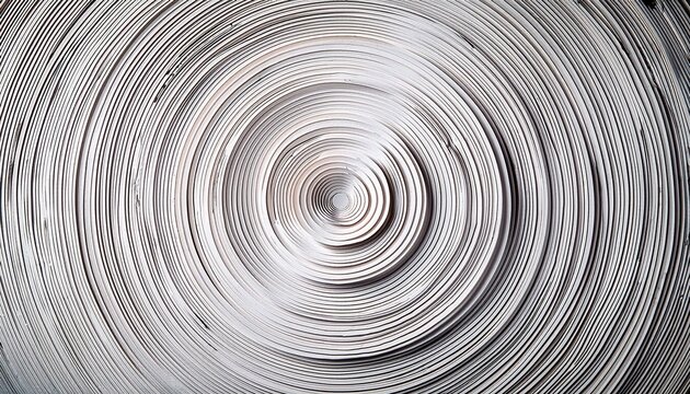 concentric random rotated white ring or circle segments fading out background wallpaper banner flat lay top view from above with copy space