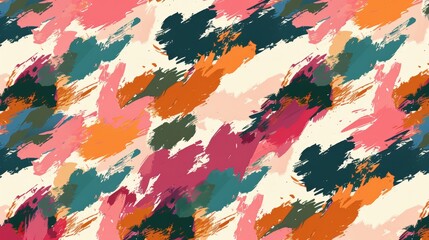 Colorful abstract paint strokes pattern