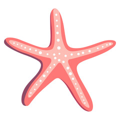 Starfish illustration marine white vector