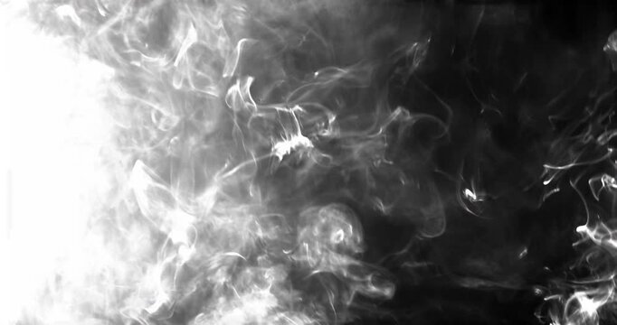 Smoke transition mask, realistic compositing element 4k v06