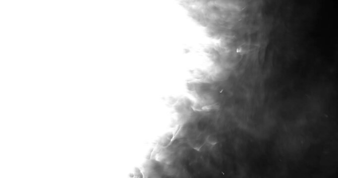 Smoke transition mask, realistic compositing element 4k v08