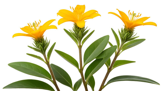 Elateriospermum tapos Blume (Family: Euphorbiaceae) isolated on white background.