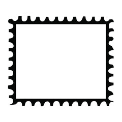 Blank post stamp shape illustration silhouette triangle vector