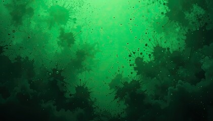 Aerial imagination mystical green abstract environment