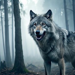 gray wolf canis lupus