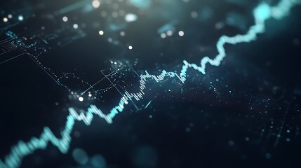 Futuristic economy dashboard featuring interconnected AI elements in a visually engaging design.