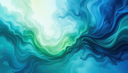 Obraz premium Dynamic abstract waves digital art colorful background creative design fluid motion