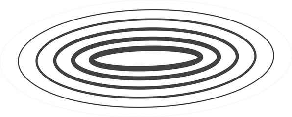 Oval halftone line with blending. Technology design element