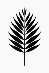 Fototapeta premium Minimalist botanical silhouette art vector